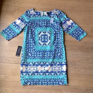 The limited petite XS 3/4 sleeve mini dress NWT, zippered back